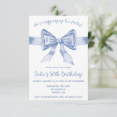 Invitation Elle enlève la quarantaine ! Anniversaire de Blue  (Debout devant)