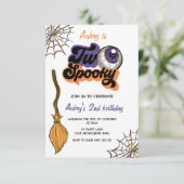 Invitation Elle Est Deux Éffrayants Deuxième Anniversaire Hal (Debout devant)