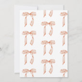 Invitation Elle est en train de nouer la Fête des mariées (Dos)