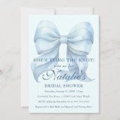 Invitation Elle est en train de nouer la Fête des mariées de  (Devant)