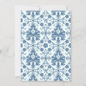 Invitation Elle est en train de nouer la Fête des mariées de  (Dos)