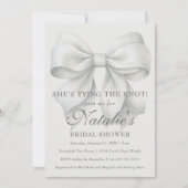 Invitation Elle est en train de nouer la Fête des mariées de  (Devant)