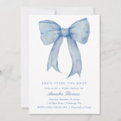 Invitation Elle est en train de nouer la Fête des mariées de  (Devant)