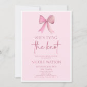 Invitation Elle est en train de nouer la Fête des mariées de  (Devant)