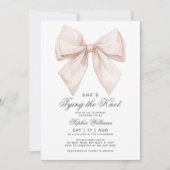 Invitation Elle est en train de nouer la Fête des mariées de  (Devant)