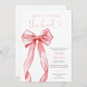 Invitation Elle est en train de nouer la Fête des mariées de  (Devant / Derrière)