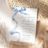 Invitation Elle est en train de nouer la Fête des mariées de 