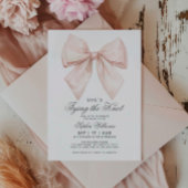 Invitation Elle est en train de nouer la Fête des mariées de 