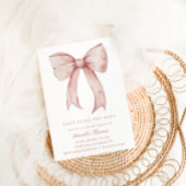 Invitation Elle est en train de nouer la Fête des mariées de 