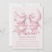 Invitation Elle est en train de nouer la Fête des mariées de  (Devant)