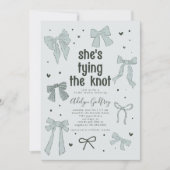 Invitation Elle est en train de nouer la Fête des mariées de  (Devant)