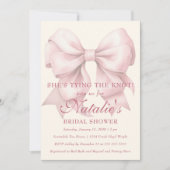 Invitation Elle est en train de nouer la Fête des mariées de  (Devant)