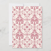 Invitation Elle est en train de nouer la Fête des mariées de  (Dos)