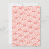 Invitation Elle est en train de nouer la Fête des mariées du (Dos)