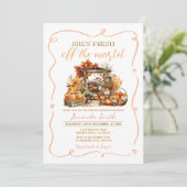 Invitation Elle est fraîche de la Fête des mariées Citrouille (Debout devant)