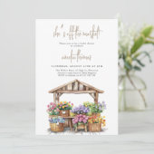 Invitation Elle est fraîche de la Fête des mariées du marché (Debout devant)