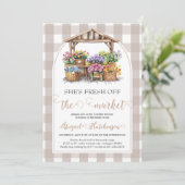 Invitation Elle est fraîche de la Fête des mariées du marché (Debout devant)