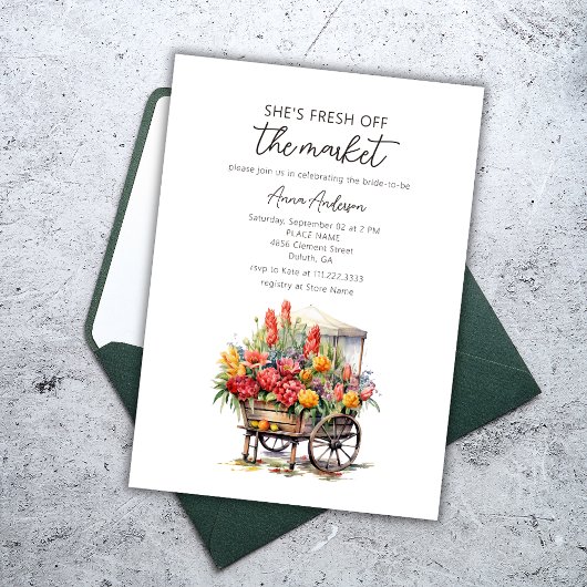 Invitation Elle est fraîche de la Fête des mariées florale du