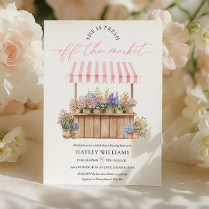 Invitation Elle Est Fraîche De La Fête des mariées Rose Du Ma
