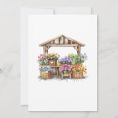 Invitation Elle est fraîche de la mariée sous la douche March (Dos)