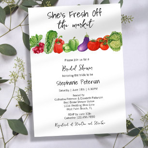 Invitation Elle est fraiche débarquée de l'arrosage nuptial d