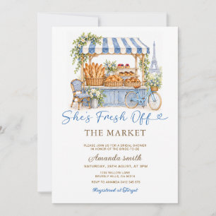 Invitation Elle est fraîche du marché Boulangerie française d