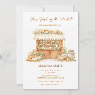Invitation Elle est fraîche du marché Élégant Mariage d'Autom