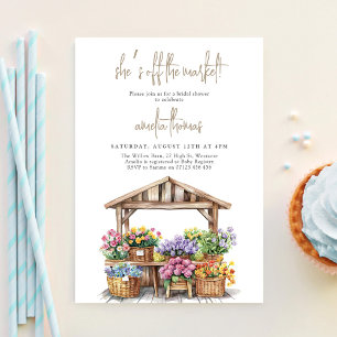 Invitation Elle est Fraîche du Marché Enterrement de Vie de J