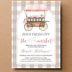 Invitation Elle est Fraîche du Marché Enterrement de Vie de J