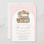 Invitation Elle est fraîche du marché Fête des mariées d'auto (Devant)