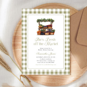 Invitation Elle est fraîche du marché Floral Baby Shower