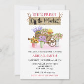 INVITATION ELLE EST FRAÎCHE DU MARCHÉ FLORAL RUSTIQUE (Devant)