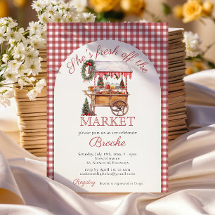 Invitation Elle est fraîche du marché Noël Bridal Shower