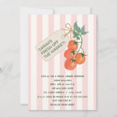Invitation Elle est fraîche du marché Tomates Enterrement de (Devant)