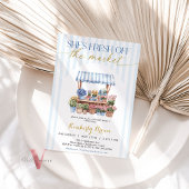 Invitation Elle est fraîche hors de la Fête des mariées Bleue