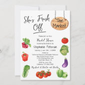 Invitation Elle est fraîche hors de la Fête des mariées d'aff (Devant)