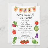 Invitation Elle est fraîche hors de la Fête des mariées Légum (Devant)