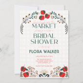 Invitation Elle est fraîche hors du marché Fête des mariées A (Devant)