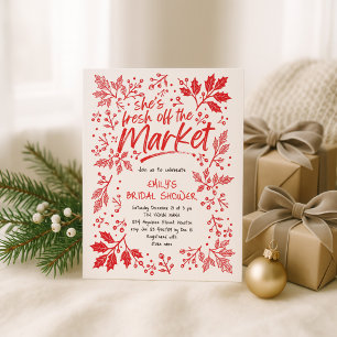 Invitation Elle est fraîche hors du marché Fête des mariées d