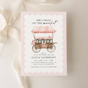 Invitation Elle est fraîche hors du marché Fête des mariées f