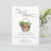 Invitation Elle est fraîche hors du marché Fête des mariées v (Debout devant)