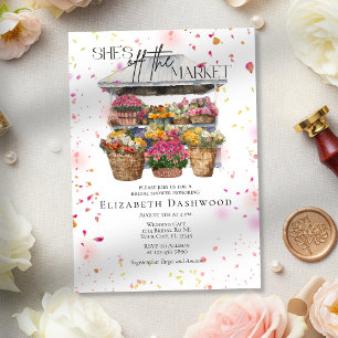Invitation Elle Est Hors De La Fête des mariées Commerciale F