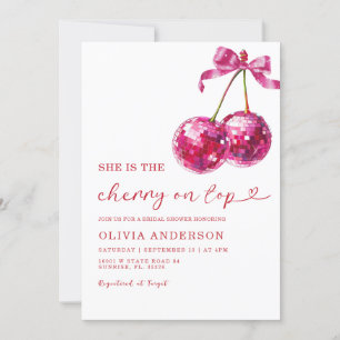 Invitation Elle est la cerise sur le Top Bridal Shower Invita