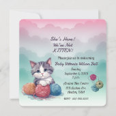 Invitation Elle est là Nous ne sommes pas Kitten Nuages Yarn (Devant)