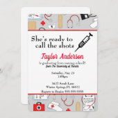 Invitation Elle est prête à appeler la Shots Nursing School (Devant / Derrière)