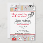 Invitation Elle est prête à appeler la Shots Nursing School (Devant)