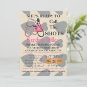 Invitation Elle est prête à appeler les chaussures (Debout devant)