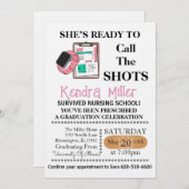 Invitation Elle est prête à appeler les chaussures (Devant / Derrière)