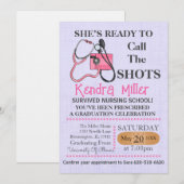 Invitation Elle est prête à appeler les chaussures (Devant / Derrière)