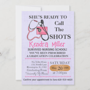 Invitation Elle est prête à appeler les chaussures